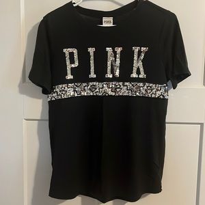 Victorias Secret PINK t-shirt (black): size small